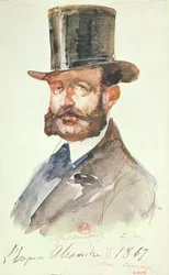 Kaiser Alexander II. (1818-81) bei den Rennen, 2. Juni 1867